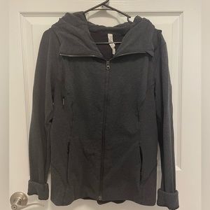 Lululemon Heather Grey Full Zip Hoodie Size 10